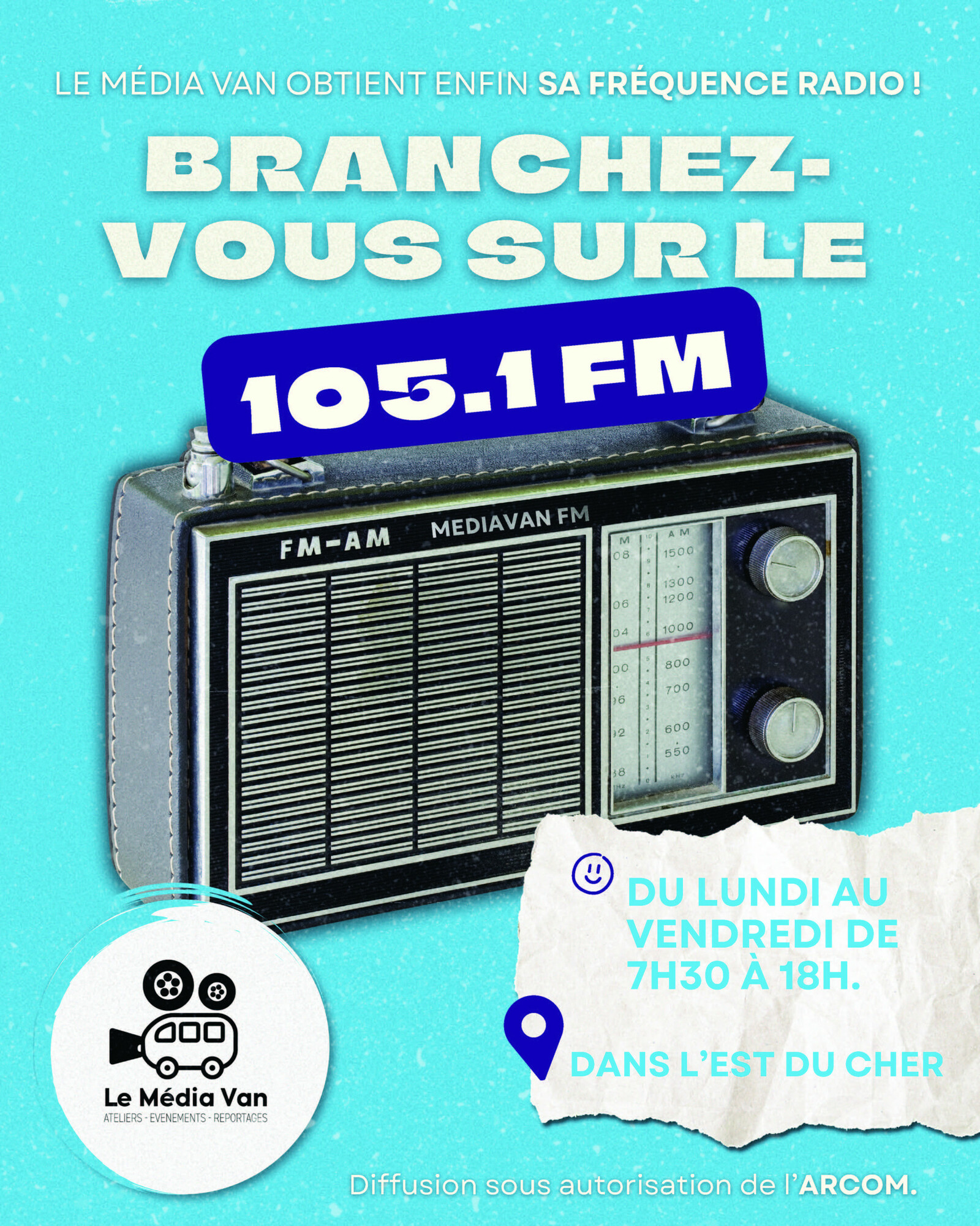 affiche media van